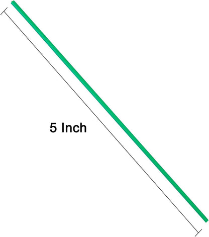 Tangyinrd 300 pcs 5 inch Green Plastic Twist Ties, Cable Ties, for Bags, Gardening Tools
