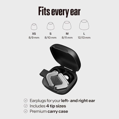 Alpine Tune Earplugs, Concert Ear Plugs for Noise Reduction, High Fidelity Music Quality, 19dB