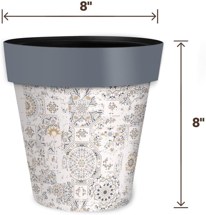 Briarwood Lane Distressed Tiles Small Planter