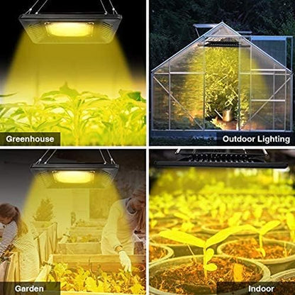 CANAGROW Waterproof Plant Light, Outdoor Grow Light, Sunlike Full Spectrum LED Grow Lamp, Refugium Light for Saltwater Aquarium, Without Noise, Heating Lamps for Plants Seeding Veg Blooming Fruiting