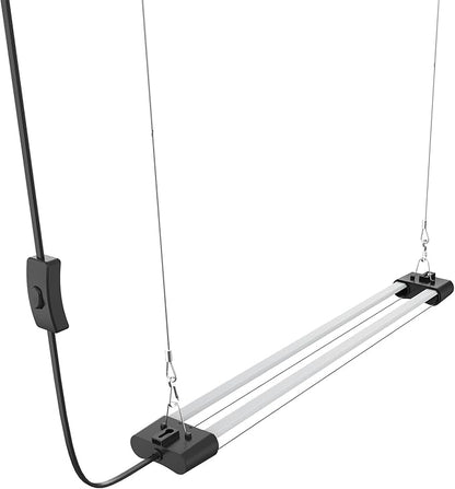 LED Grow Light Full Spectrum Light Linkable 5000K Daylight + 660nm Red Indoor Plant Lighting Fixture (4-Pack 2 FT)
