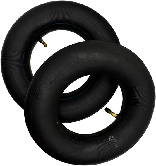 4.00/3.50-6 Replacement Inner Tube, (2 pack), with TR87 Bent Valve Stem, for Hand Trucks, Utility