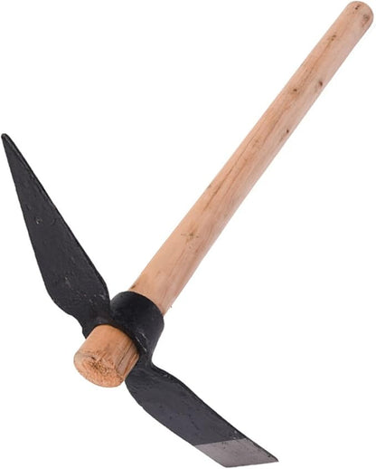 Garden Pick, Wooden Handle, Ideal for and Gardening (Total Length: 15.7in)