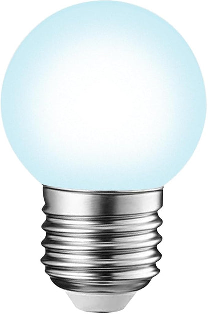 LED Light Bulb, 95Ra Daywhite Refrigerator Light Bulb G45 40W Equivalent, 5W 6000K E26 Waterproof Full Spectrum Lightbulbs Cool White Small Grow Light for Home, Bathroom, Vanity, Freezer, Plant
