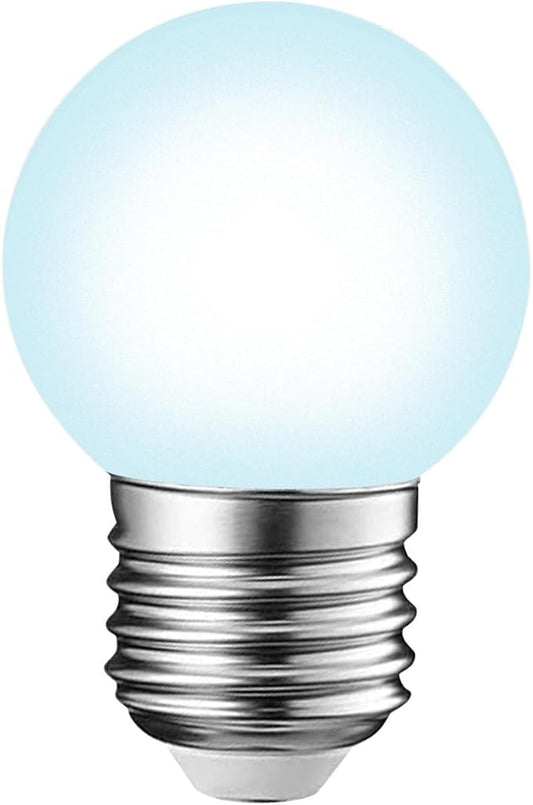 LED Light Bulb, 95Ra Daywhite Refrigerator Light Bulb G45 40W Equivalent, 5W 6000K E26 Waterproof Full Spectrum Lightbulbs Cool White Small Grow Light for Home, Bathroom, Vanity, Freezer, Plant