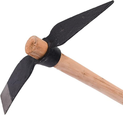Garden Pick, Wooden Handle, Ideal for and Gardening (Total Length: 15.7in)