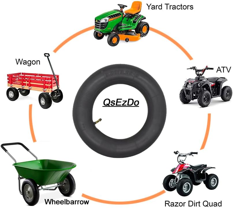 3.25/3.00-8 Inner Tube, work for Wheelbarrow Barrow Sack Truck Trolley Spare Wheel,and more, like as 3.00-8 3.25-8 3.50-8 (3.25/3.00-8 TR87(2pack))