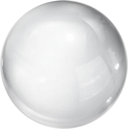 uxcell 80mm/3.1" Crystal Sphere Ball Glass Solid Decorative Sphere Crystal Ball Prop Ornament for Feng Shui Divination Fortune Telling Tabletop Fountain Decoration, Clear