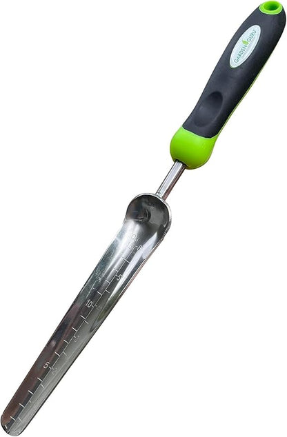 Garden Guru Seed Planting Shovel Trowel Transplanter Widger – Stainless Steel – Rust Resistant - Ergonomic Handle – Hand Dibber Seedling Bulb Planter Tool for Planting Transplanting - 1 Case (60 Pcs)