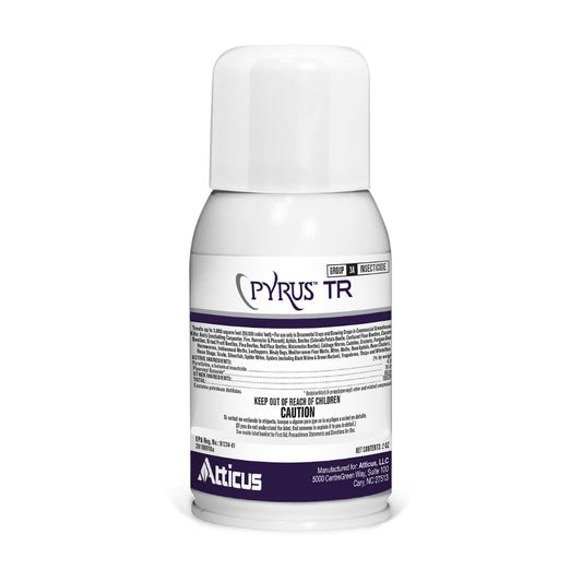 Atticus Pyrus TR Greenhouse Fogger (2oz) - Total Release Pyrethrin Insecticide/Miticide - Controls Mites, Thrips, Aphids, Whiteflies, and Fungus Gnats (Packaging May Vary)