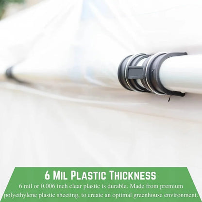 Farm Plastic Supply 4 Year Clear 6 mil Greenhouse Plastic Sheeting - Clear Polyethylene Sheeting (50' x 10')