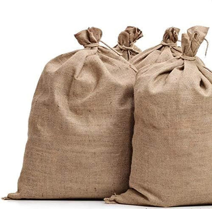 Burlap Bags for Vegetables & Gardening, 22" X 36"- Jute Sacks Perfect for Kids - Plant Covers - Holds Up to 50lbs - Food Grade (Burlap Sack, 100, Count)