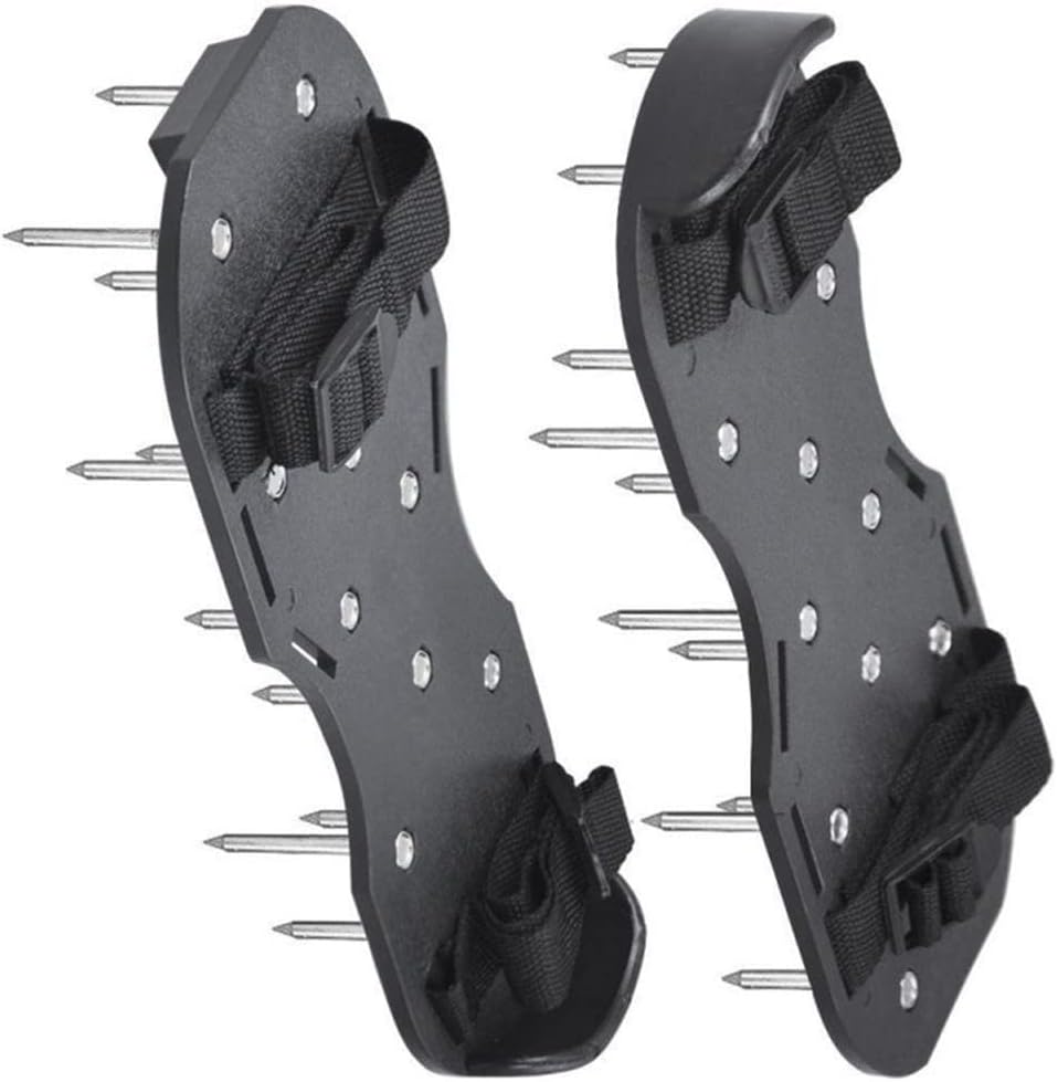 Lawn Shoes, Spike Shoes Lawn Tool Aeration Shoes for Epoxy Floor, Lawn Yard Patio Lawn Garden Yard (Black)