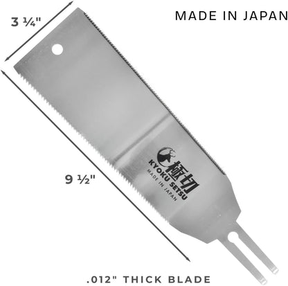 Great Neck Kyoku Setsu Japanese Ryoba Double-Edged Pull Cut Saw, Ultra Fine Saw, Detail Hand Saw, Double Edge Saw, Japanese Wood Saw
