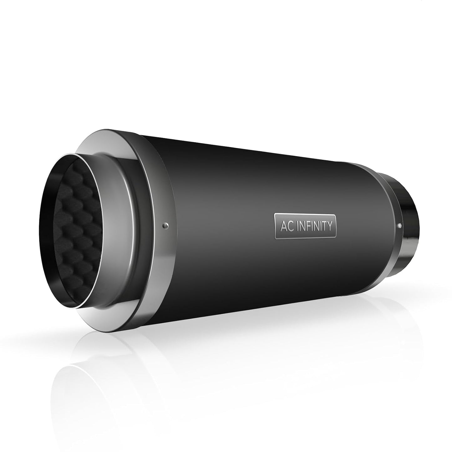 AC Infinity Inline Duct Fan Silencer, 8" Noise Reduction Muffler Blower Silencer for Indoor Hydroponics Grow Tent Ventilation Systems