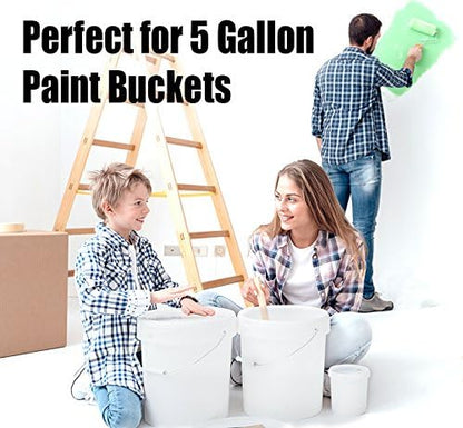 Ultra Sturdy 21in Paint Stir Sticks 5 Pack. Sanded Wood Paddle Stirrers for Mixing Epoxy or Paints in 5 Gallon Buckets. Great for Yard Signs or Garden Stakes, Vegetable Marking and Creative Projects