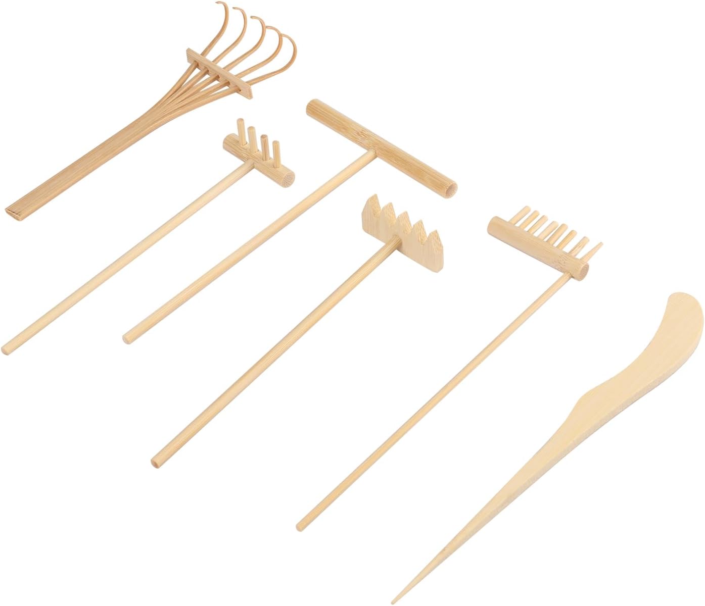 18 PCS DIY Sand Zen Garden Tools, Mini Zen Garden Rake Sets for Serenity and Spiritual Meditation, Tasteful and Elegant Zen Garden Accessories for Home Decor, and Father or Mother's Gift, by GNIEMCKIN