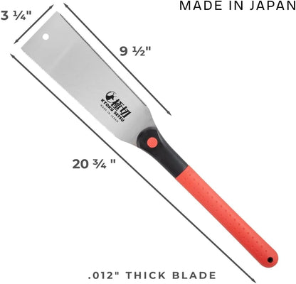 Great Neck Kyoku Setsu Japanese Ryoba Double-Edged Pull Cut Saw, Ultra Fine Saw, Detail Hand Saw, Double Edge Saw, Japanese Wood Saw