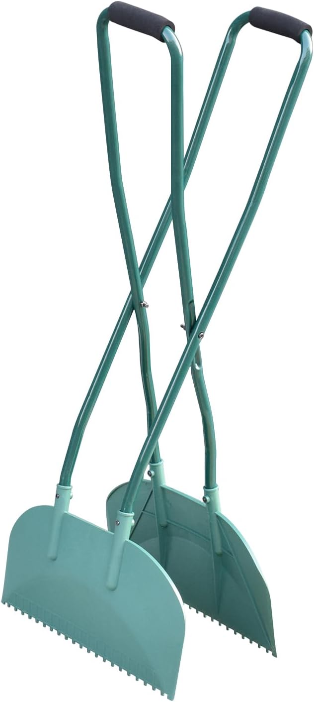 Leaf Grabber Leaf Rake Picker Upper Scoops with Long Handle Garden Rake for Yard Work Yard Tools for Lawn Cleaning