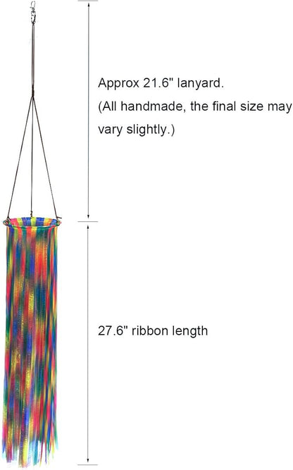 Ribbon Windsock Streamer, Outdoor Decorations for Your Patio, Garden, Yard, Dock and Camper