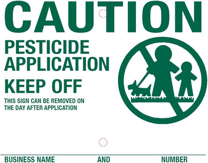 Lawn Treatment Application Stakes & Georgia Signs (Economy Style Stake / 1,000 pc. Pack)