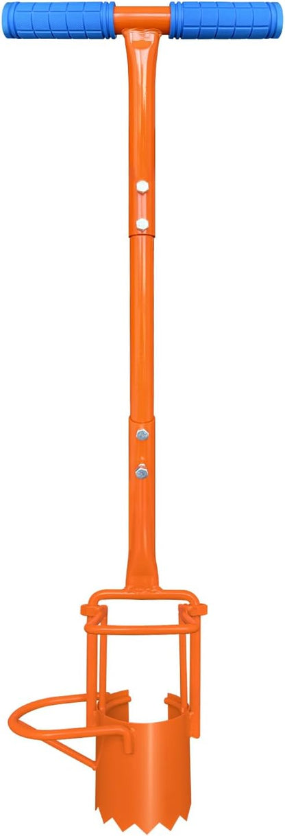 glorousamc Bulb Planter, Weeder, Sod Plugger, Flower Planting, Soil Sampler-5-IN-1 Lawn Tool and Garden Tool - Enhanced Bottom Edge for Easier Penetration, 33.5 Inch（A）