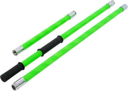 30FT Extendable Pole Saw, Manual Branch Trimmer with Long Handle, Manuals Tree Pruning Saws, 9 Knots Green