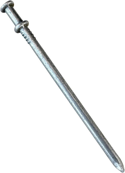 Sandbaggy 16d Duplex Nails (3.5" Long) - Temporary Construction, Concrete Forms, Scaffolding - 8 Gauge Steel - Smooth Shank, Flat Head - Removable/Reusable (2000)