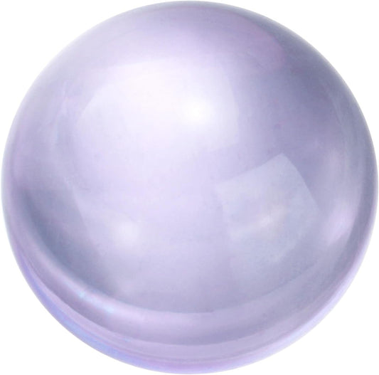 uxcell 30mm/1.2" Crystal Sphere Ball Glass Solid Decorative Sphere Crystal Ball Prop Ornament for Feng Shui Divination Fortune Telling Tabletop Fountain Decoration, Purple