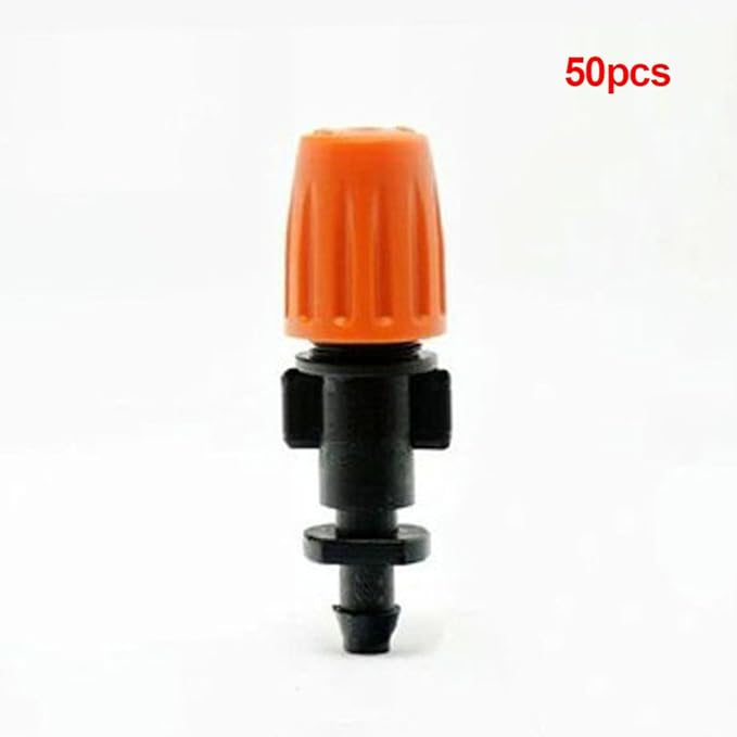 MOIAK 50 Pcs Garden Irrigation Micro Flow Dripper,Sprinklers Emitter System Adjustable Micro Drip Head for Watering System(50Pcs) (15554869582755)