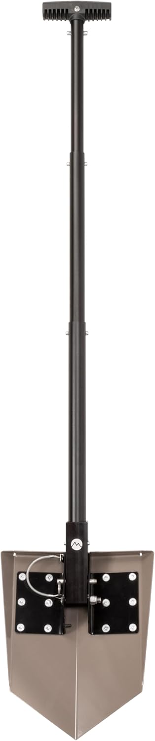 DMOS Delta Shovel - Collapsible Heavy-Duty Steel Folding Shovel for Camping, Overlanding, Survival, Military, Hunting, & Off-Road Use - Flat Dark Earth - Regular