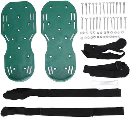 Aerator Shoes with Adjustable Strap,Heavy Duty Spikes for Grass Aerating Patio Garden,Fully Assembled Aerating Shoes for Yard Patio Lawn Garden