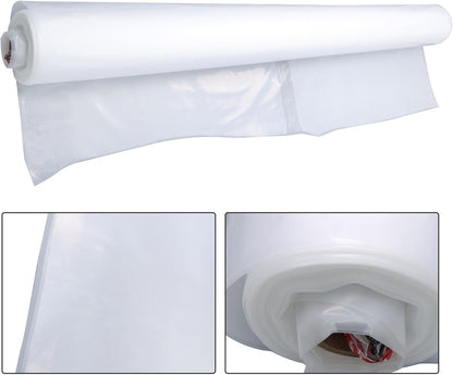 24 x 100FT Greenhouse Plastic Sheeting, 6 Mil Heavy Duty Clear Polyethylene Film, Covering for Gardening, Farming