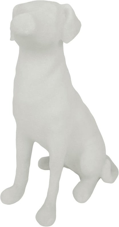 The Labrador Sculpture 11.5x7x5.5 inches, Dog Statues for Home Decor Accents, White Lab Retriever Figurines, Suitable for Coffee Table, Home Office Entryway, Housewarming Birthday Gifts, Dog Lovers