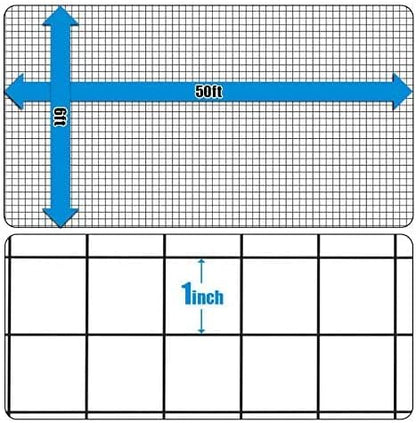 Fencer Wire Hardware Cloth with 1-Inch Grid, 16 Gauge Black Vinyl Coated Welded Fence Mesh Roll for Home and Garden Fence and Pet Enclosures Protect (72 Inch x 50 ft.)