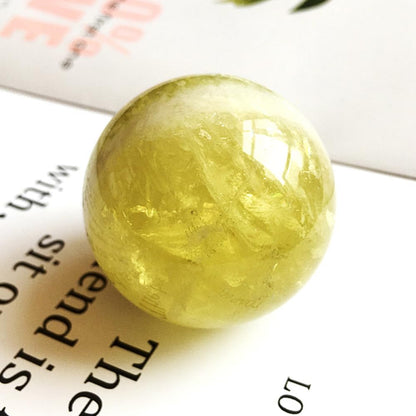 6-7cm/2.36-2.75inch Topaz Ball Polished Natural Yellow Crystal Sphere Decorative Sphere Healing Crystals Ball Healing Stone Crafts Home Decor Ornament Gifts (Topaz, 60-70mm)