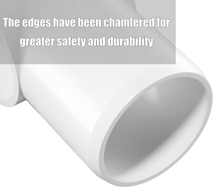 24PCS 3 Way Tee PVC Fittings 1/2Inch, SCH40 Furniture Grade Elbow Fitting Adapter Heavy Duty PVC Pipe Connector for Water Supplies, DIY Garden Shelf & Greenhouse