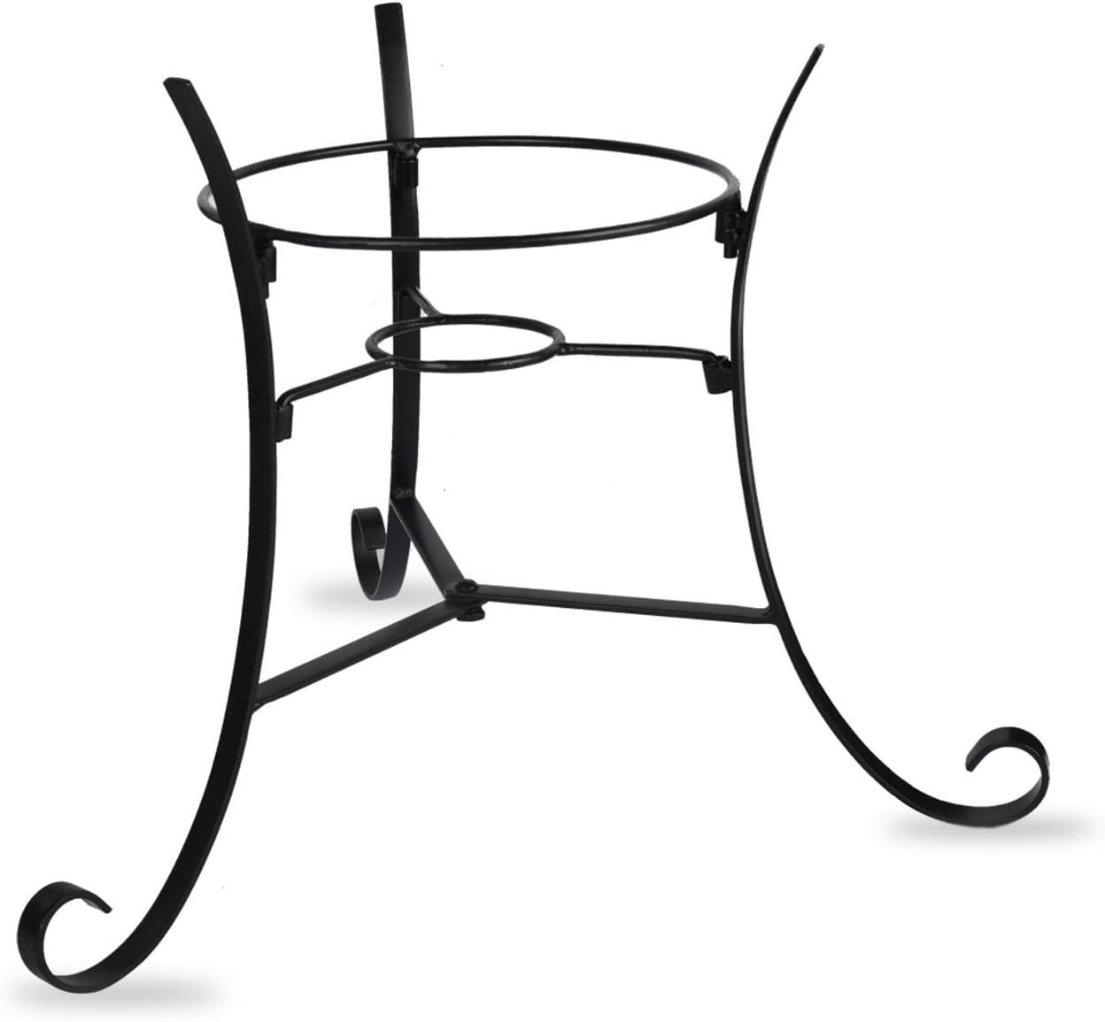 12" Tall Iron Gazing Ball Stand, Classic Stylelish Garden Hardware Metal holder for 8/10/12-Inch, Strong and Durable handmade Gazing Globe Display Stand Decoration for Outdoor, Home, Yards