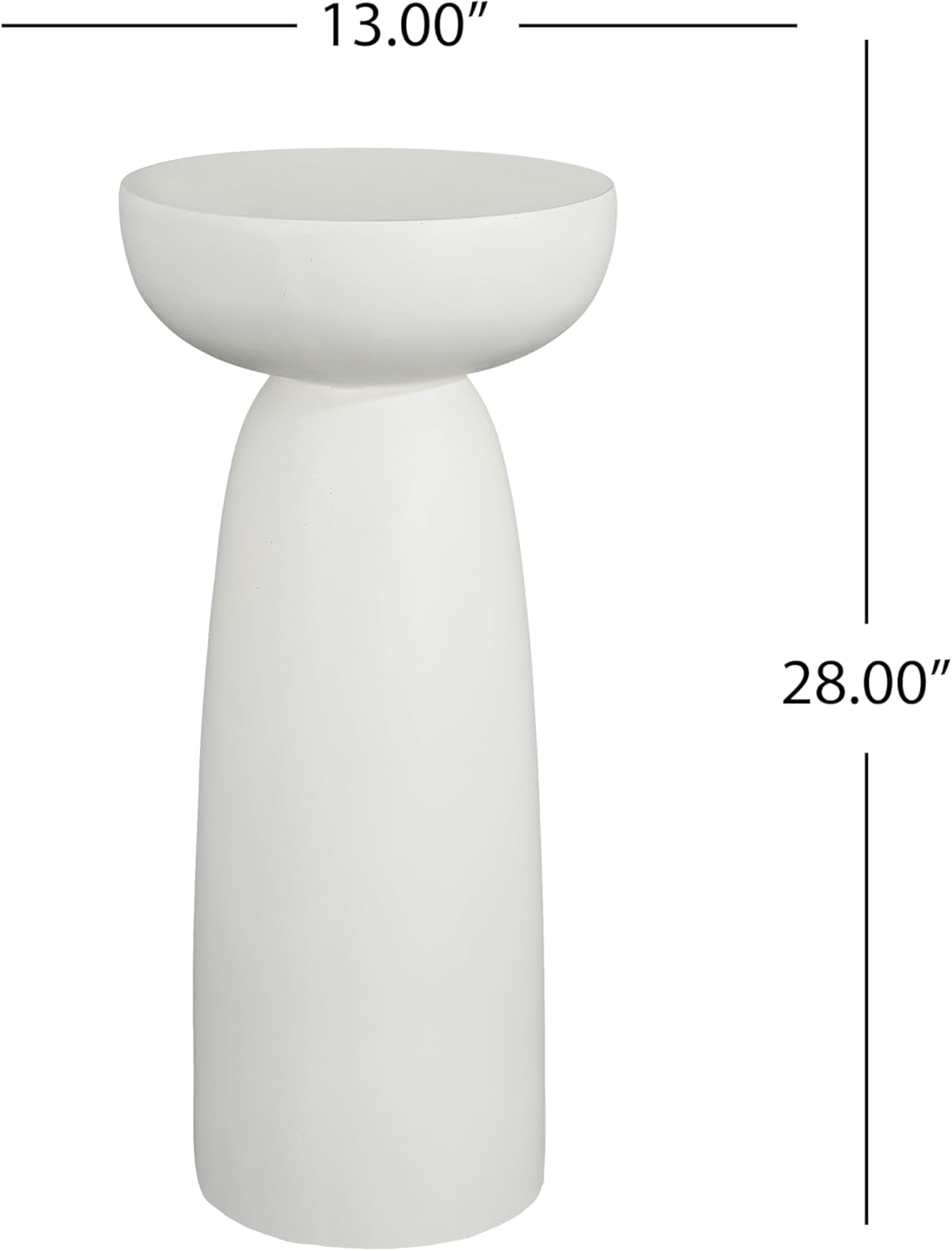 Decorative Roman Column Pedestal Column Plant Stand, Vintage European Style Classical Garden Pillar, Indoor Outdoor Decor, Pedestal Columns Plants Standing for Entryway Garden Yard Home (White/28''H)