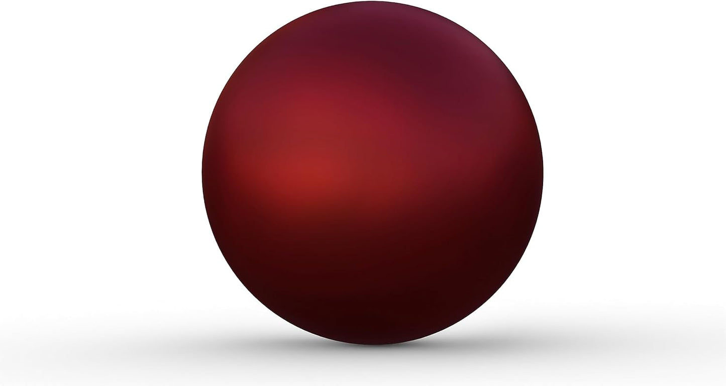 Lulu Decor, 2 pcs - 12 Red Matt Finish, Stainless Steel Gazing Mirror Ball, Smooth Finish Garden Decoration Globe (2 Pc)