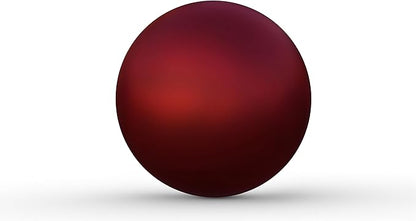 Lulu Decor, Matt Red Stainless Steel Gazing Mirror Ball Size 12 with Stand