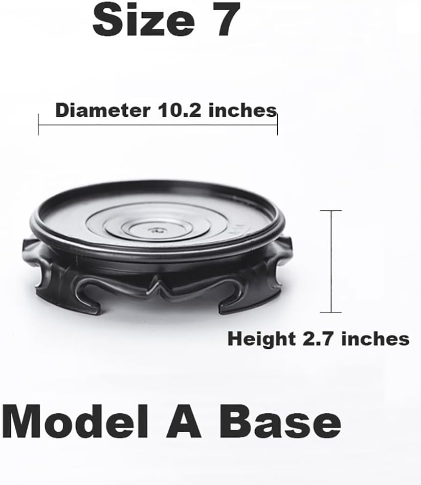 GOLDY&WENDY Waterproof Round Vase Base Imitation Wood Resin Lamp Teapot Display Stand Home Decoration Pedestal