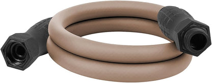 Flexzilla Colors SwivelGrip Garden Hose 5/8 in. x 5 ft., Lightweight All-Weather Water Hose, Durable and Flexible, Leak-Free Connections, Brown Mulch
