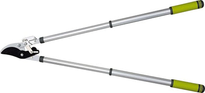 Ratcheting Extendable Bypass Lopper for Gardening - Heavy Duty Ratchet Lopper 39½" Extendable Long Handle – Chops Through 1-3/4” thick Branches – Ideal for All Gardening Enthusiasts - L8230