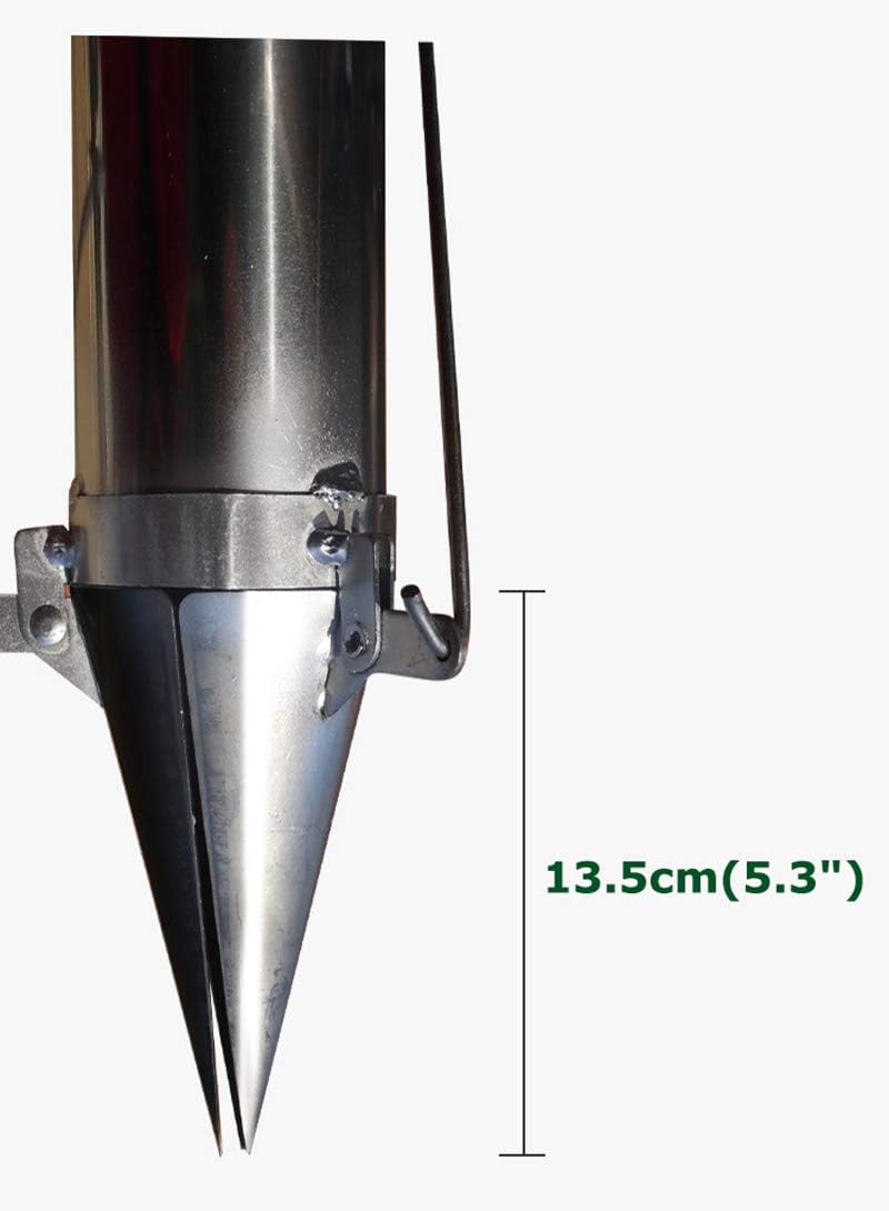 Seedling Transplanting Bulb Planter Tool Long Handle, Vegetable Young Plant Manual Plant Transplanter, Double Handle Stainless Steel Planting Garden Tools with Pedal for Garden, Greenhouse