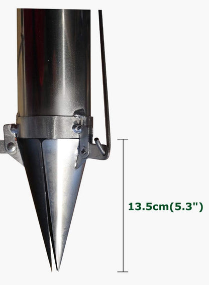 Seedling Transplanting Bulb Planter Tool Long Handle, Vegetable Young Plant Manual Plant Transplanter, Double Handle Stainless Steel Planting Garden Tools with Pedal for Garden, Greenhouse