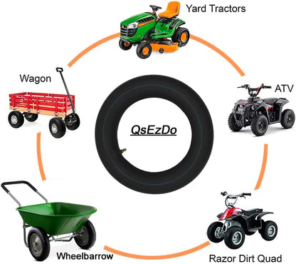 3.25/3.00-8 Inner Tube, with TR87 Bent Valve Stem, work for Wheelbarrow Barrow Sack Truck Trolley Spare Wheel,and more. (3.25/3.00-8 TR87)