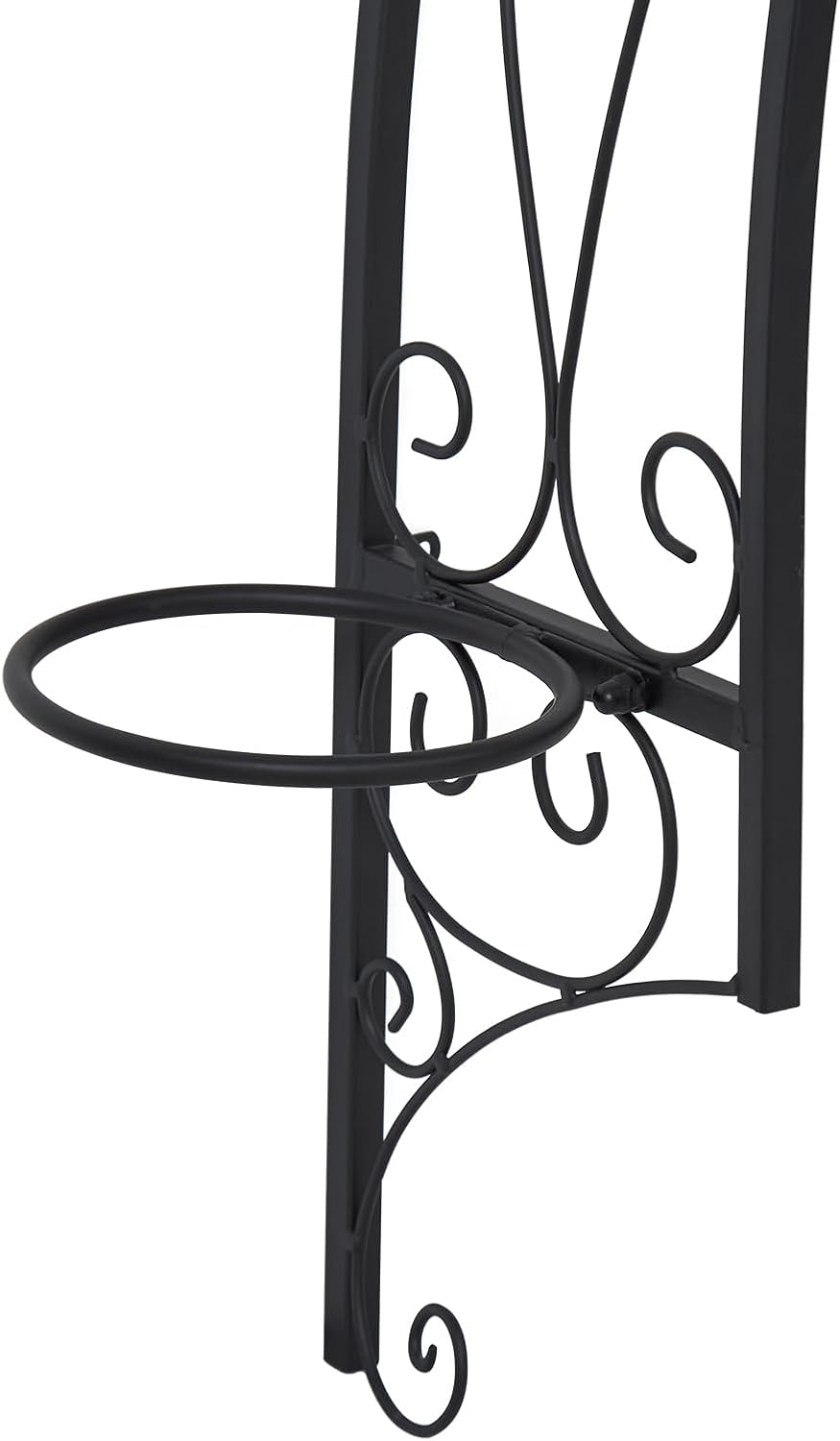 Kintness Steel Garden Window Trellis Arch - Wall-Mounted Garden Arbor for Climbing Plants Roses Vines Support Rack Decoration