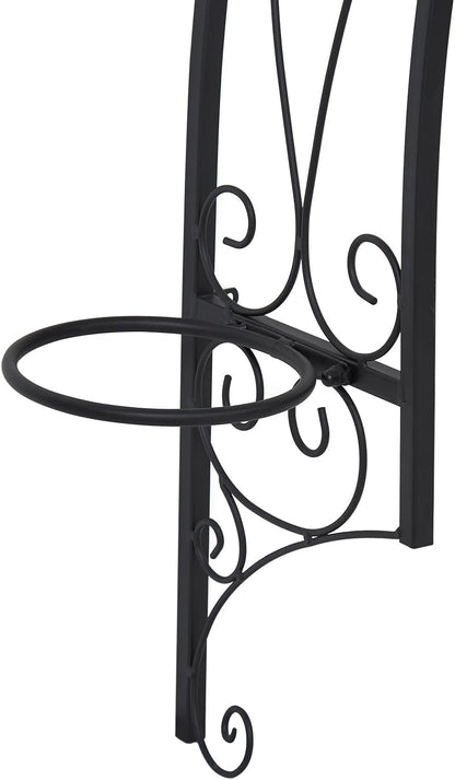 Kintness Steel Garden Window Trellis Arch - Wall-Mounted Garden Arbor for Climbing Plants Roses Vines Support Rack Decoration
