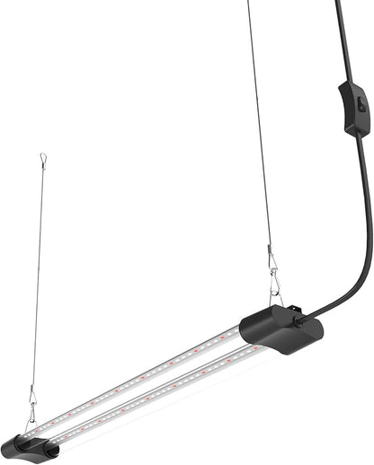 LED Grow Light Full Spectrum Light Linkable 5000K Daylight + 660nm Red Indoor Plant Lighting Fixture (4-Pack 2 FT)